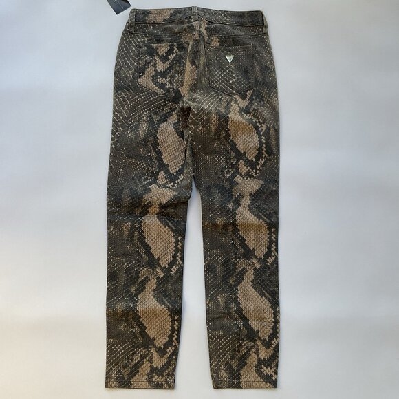 Guess Women’s Sexy Curve Mid Rise Skinny Jeans Make Printed Cropped Leg Size 25 - Picture 8 of 11
